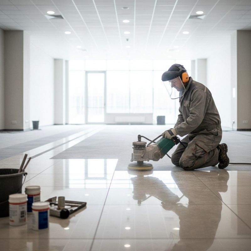 Local Cement Floor Polishing pros at work