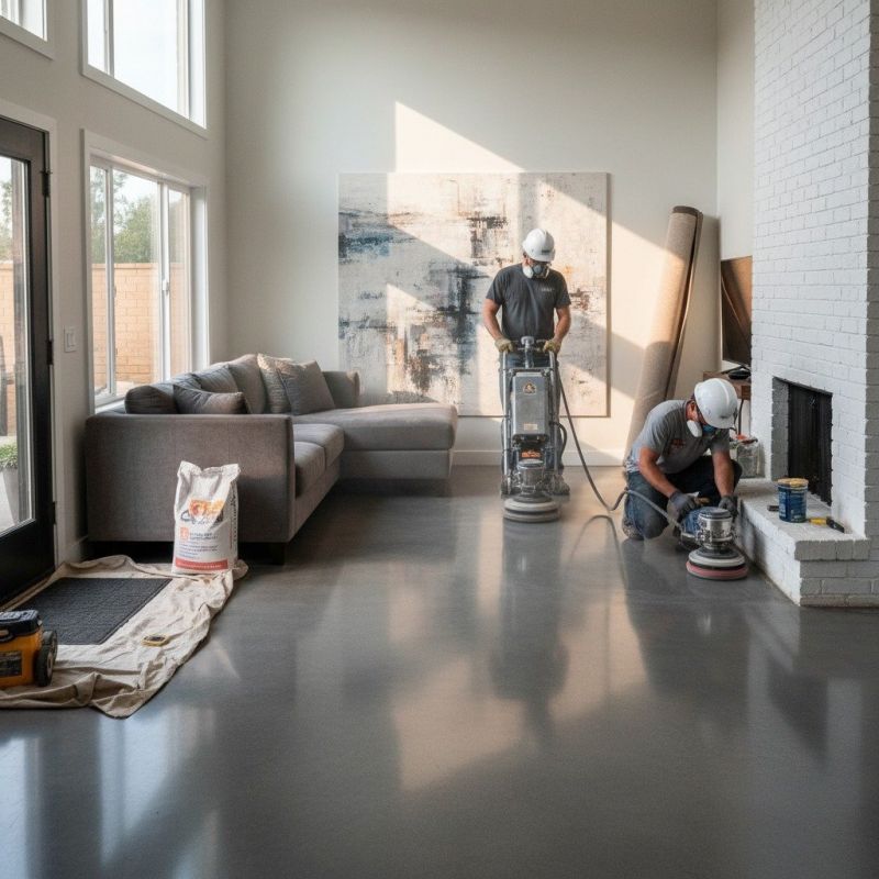 Cement Floor Polishing