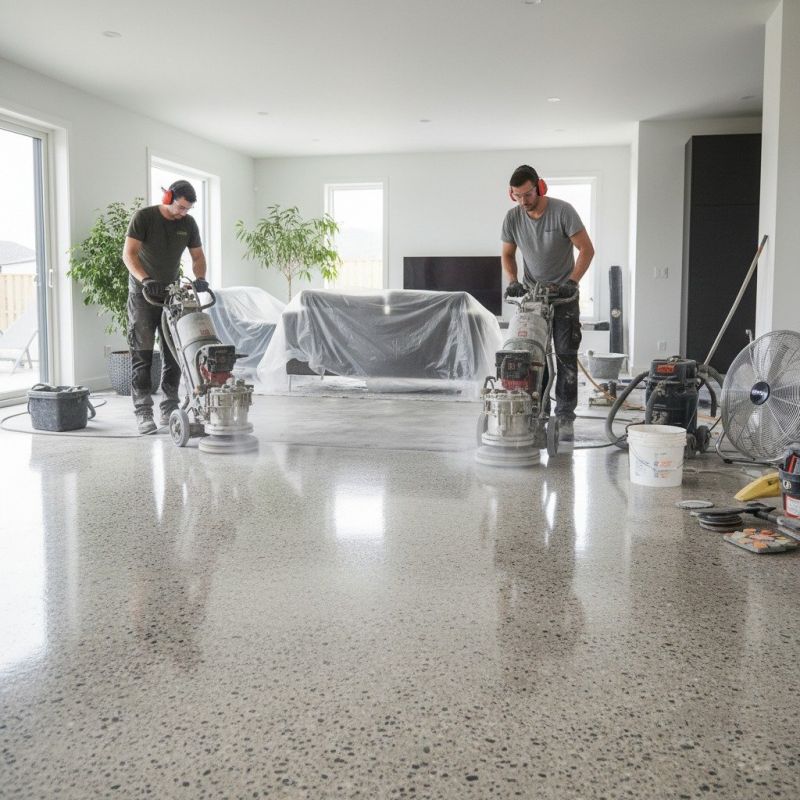 Cement Floor Polishing